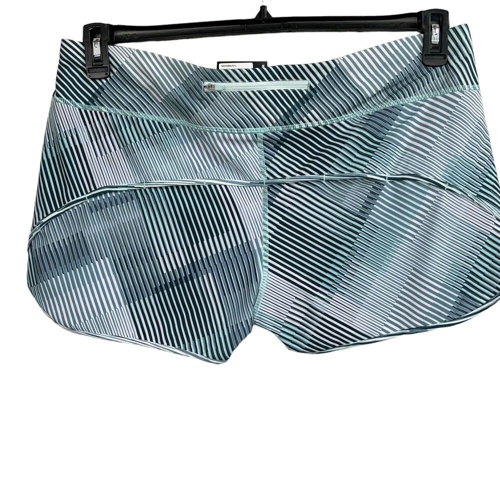 SmartWool Large Sport Lined Shorts Merino Wool Running Athletic Wicking Striped - Picture 3 of 10
